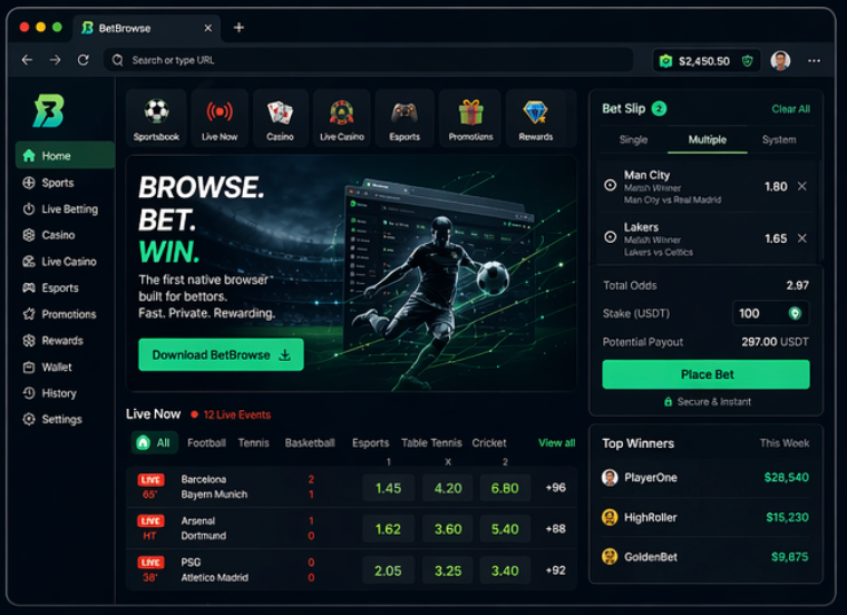 BetBrowse Desktop Browser